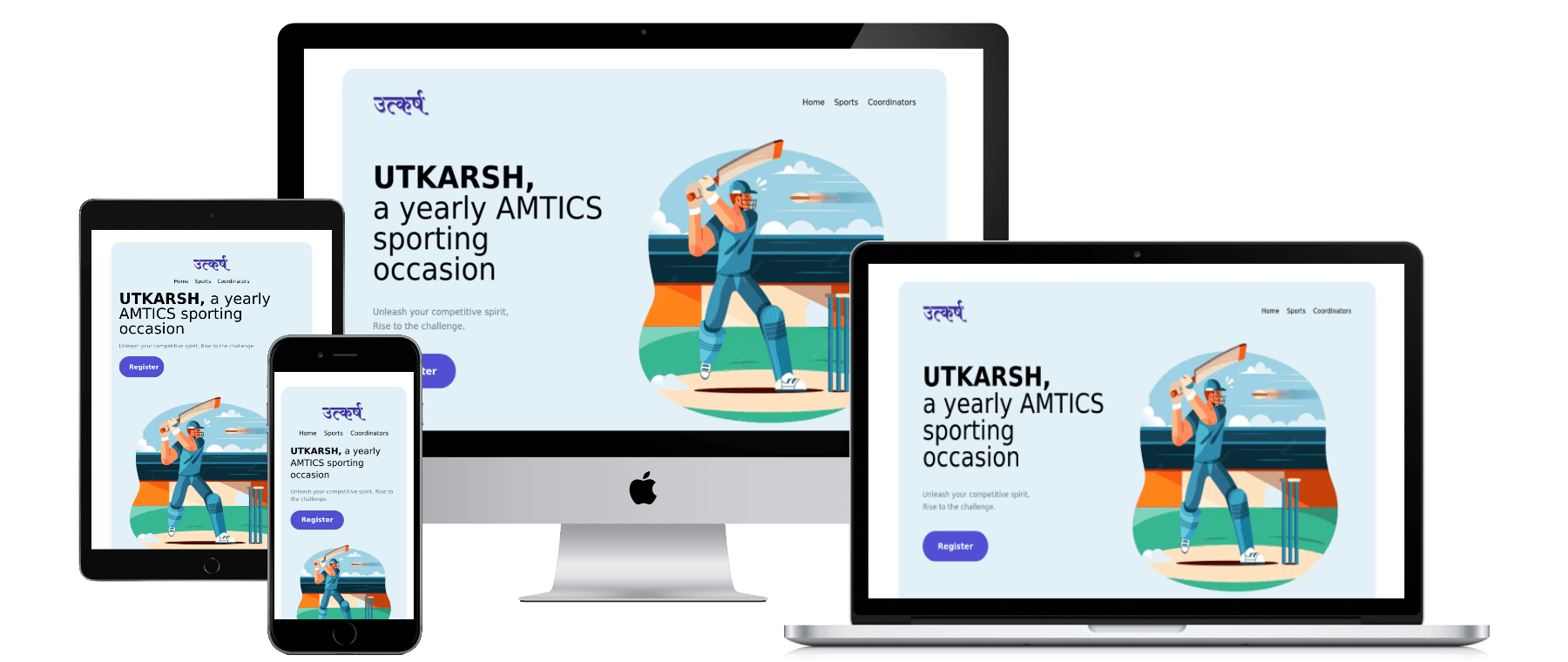 Utkarsh Sports Festival Website